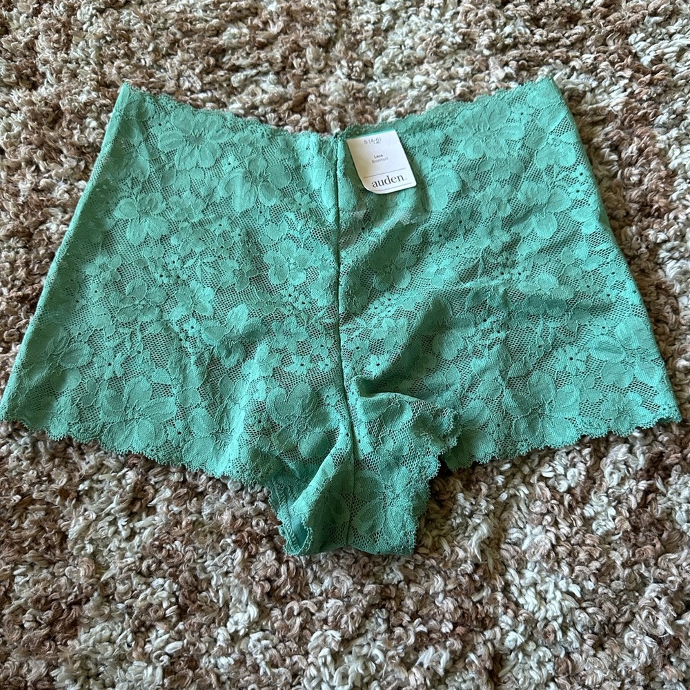Auden Lace Boyshort Panty - Mint Green